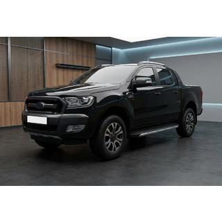 Бокові пороги Fullmond (2 шт, алюм.) Ford Ranger 2011-2022 рр. фото 1