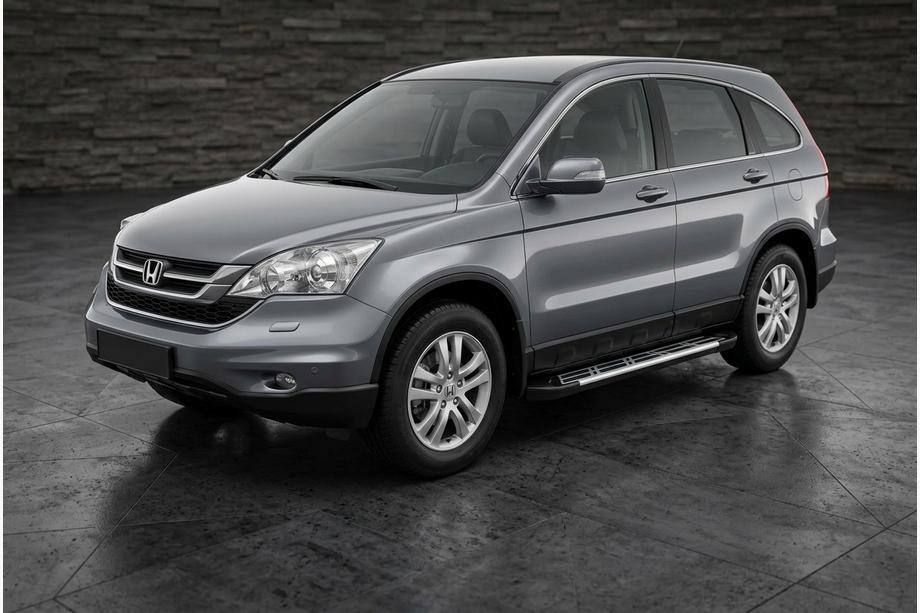 Honda CRV 2007-2011 рр. Бокові пороги Sunrise (2 шт., Алюміній) Image