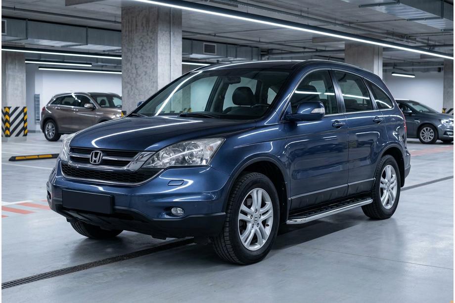 Honda CRV 2007-2011 рр. Бокові пороги Maydos V1 (2 шт., Алюміній ↗ нерж) Image