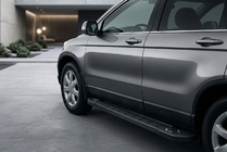 Honda CRV 2007-2011 рр. Бокові пороги RedLine Black (2 шт., Алюміній) фото 1