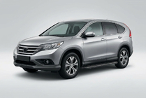 Honda CRV 2012-2016 рр. Бокові пороги Bosphorus Black (2 шт., Алюміній) фото 1