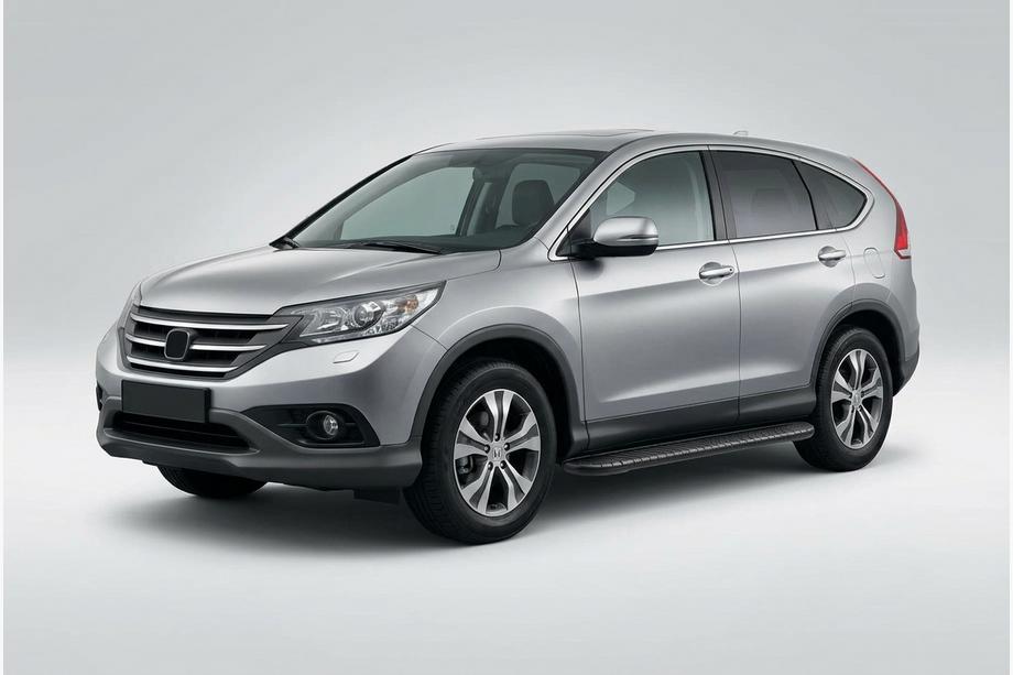 Honda CRV 2012-2016 рр. Бокові пороги Bosphorus Black (2 шт., Алюміній) Image