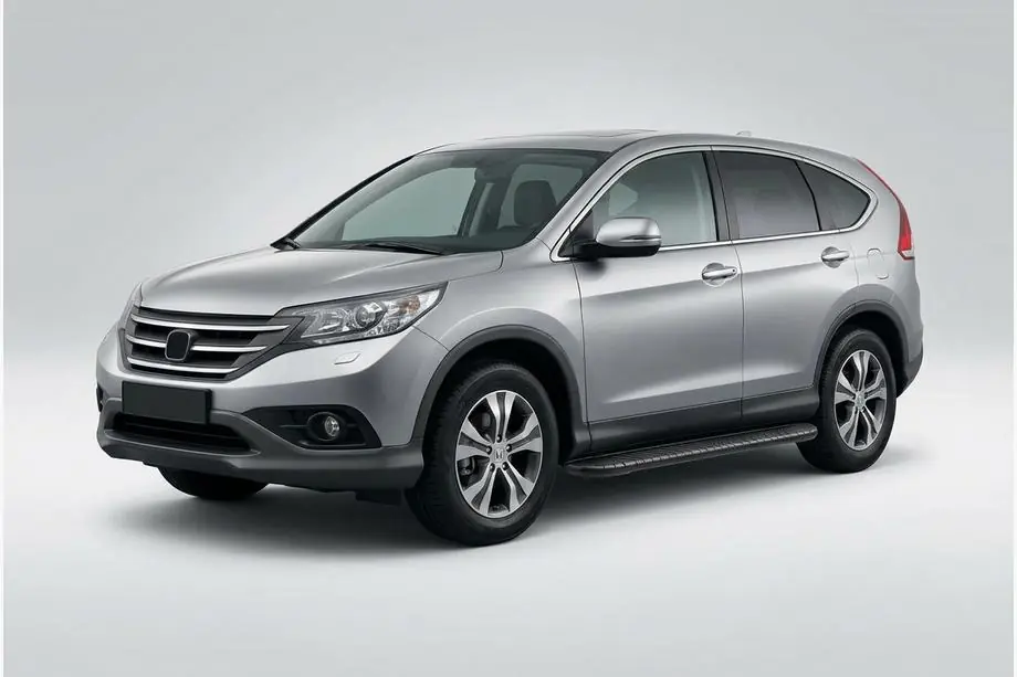 Honda CRV 2012-2016 рр. Бокові пороги Bosphorus Black (2 шт., Алюміній) Image