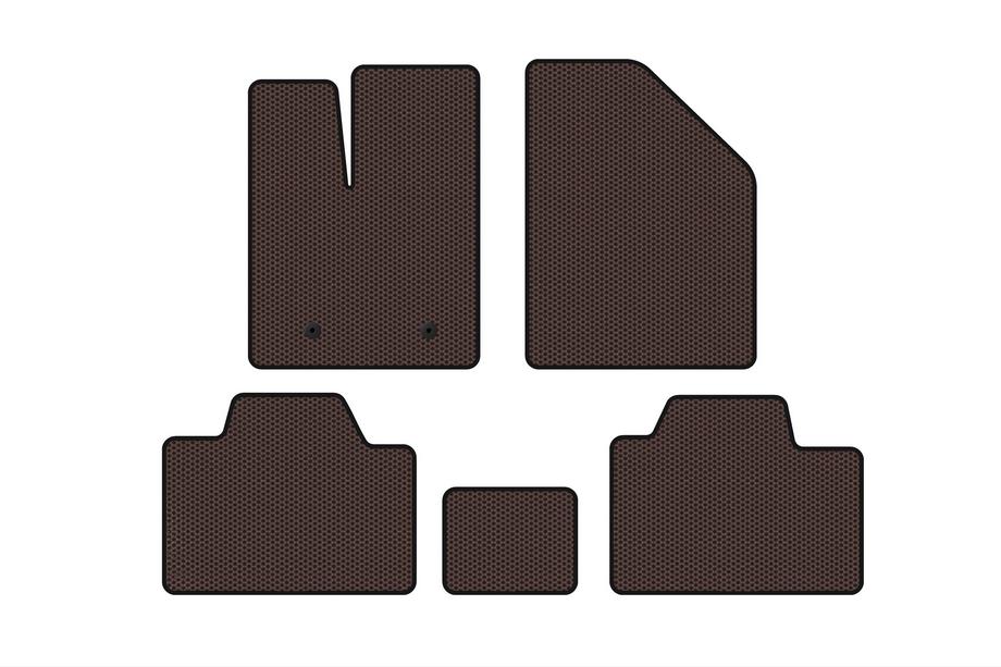Ford Edge 2006-2014 рр. Гумові килимки Carsuit (Коричневий) Фото 1