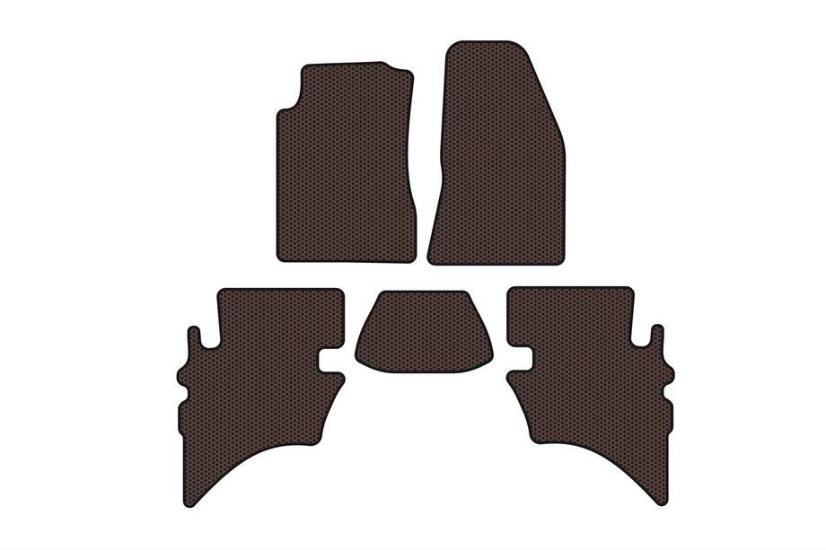 Ford Ranger 2002-2006 рр. Гумові килимки Carsuit (Коричневий) Фото 1