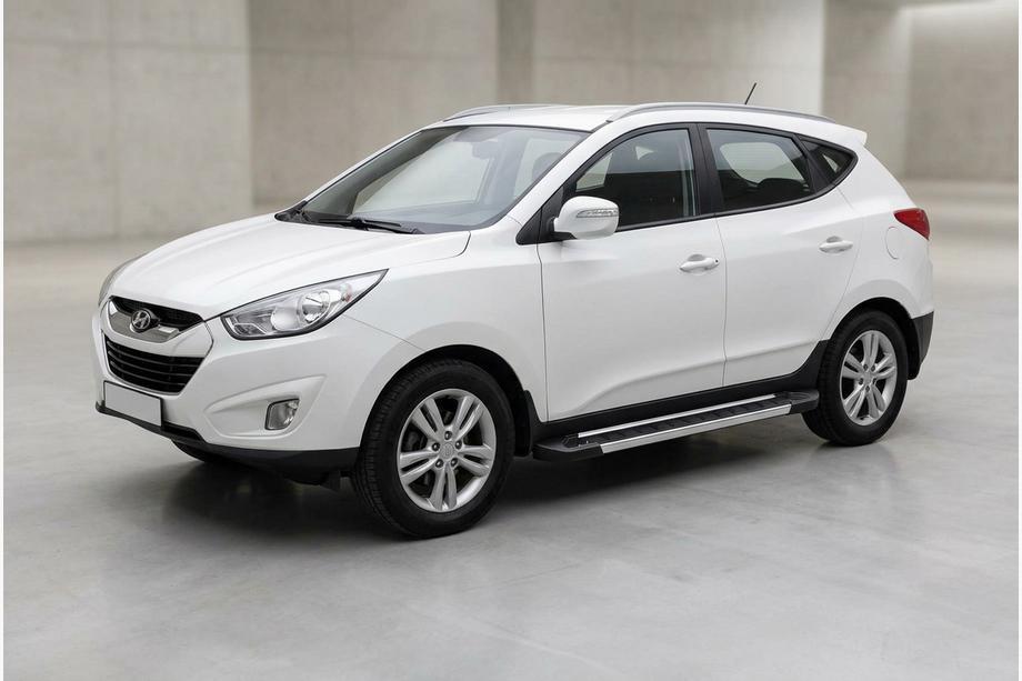 Hyundai IX-35 2010-2015 рр. Бокові пороги RedLine V1 (2 шт., Алюміній) Image