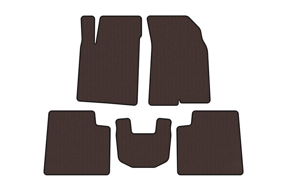 Kia Opirus 2003-2010 рр. Гумові килимки Carsuit (Коричневий) Фото 1