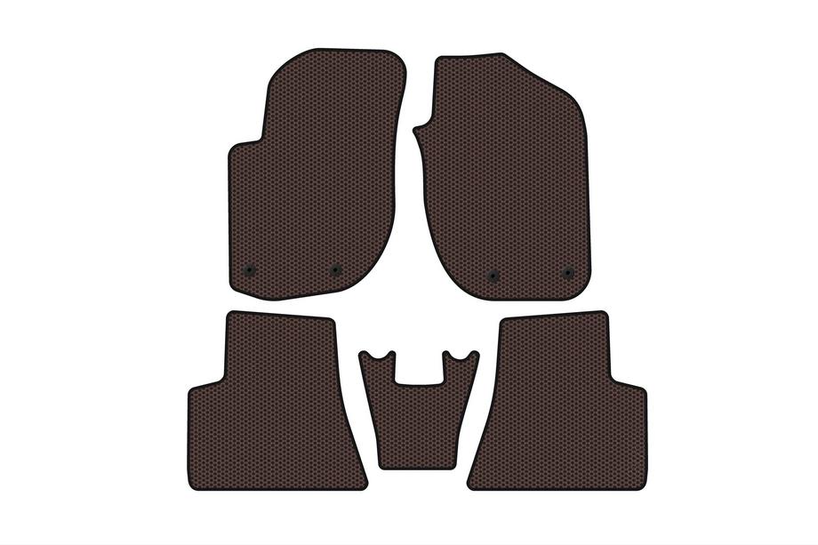 Land Rover Freelander I 1997-2006 рр. Гумові килимки Carsuit (Коричневий) Фото 1