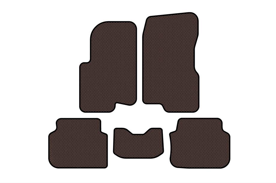 Smart 1998-2007 рр. Гумові килимки Carsuit (2003-2007, Forfour, Коричневий) Фото 1