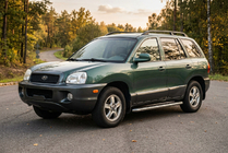 Hyundai Santa Fe 1 2000-2006 рр. Бокові пороги Maydos V1 (2 шт., Алюміній ↗ нерж) фото 1