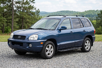 Hyundai Santa Fe 1 2000-2006 рр. Бокові пороги RedLine Black (2 шт., Алюміній) фото 1