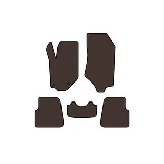 Гумові килимки Carsuit (HB, 5-ти дверний, коричневий) фото 1