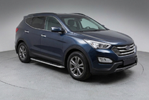 Hyundai Santa Fe 3 2012-2018 рр. Бокові пороги Maydos V1 (2 шт., Алюміній ↗ нерж) фото 1