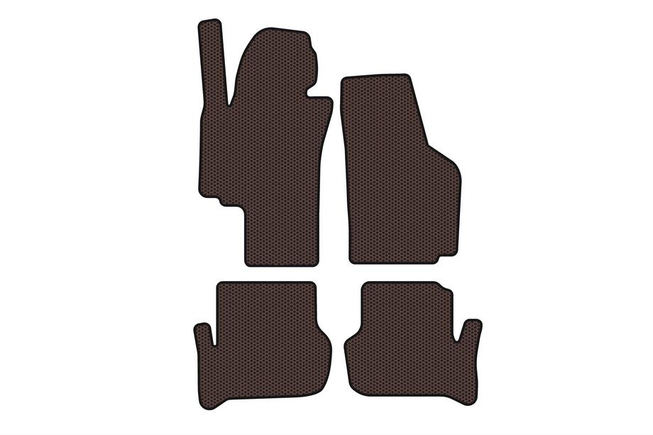 Seat Toledo 2005-2012 рр. Гумові килимки Carsuit (Коричневий) Фото 1
