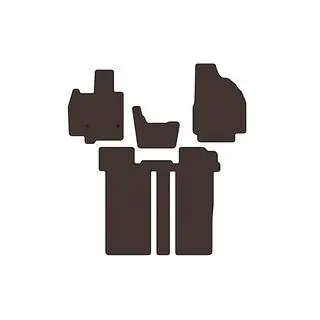 Гумові килимки Carsuit (2 ряди, 6-ти місний, коричневий) фото 1