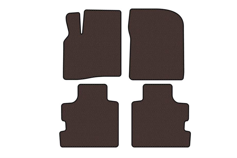 Chrysler Pacifica 2004-2008 рр. Гумові килимки Carsuit (Коричневий) Фото 1