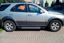 Kia Sorento I BL 2002-2009 рр. Бокові пороги RedLine V1 (2 шт., Алюміній) фото 4