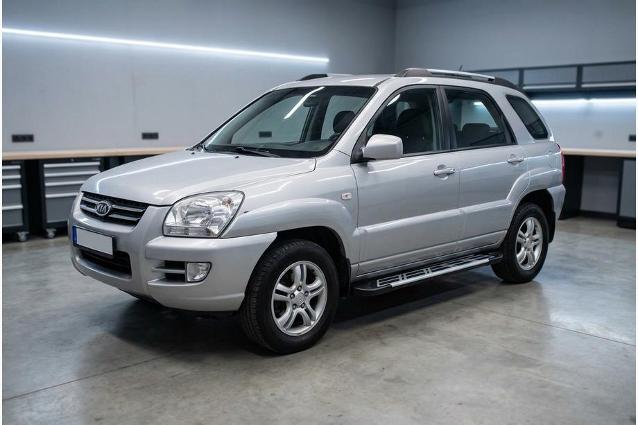 Kia Sportage 2004-2010 рр. Бокові пороги Sunrise (2 шт., Алюміній) Фото 1