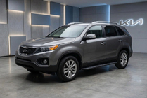 Kia Sorento II XM 2009-2014 рр. Бокові пороги Bosphorus Black (2 шт., алюміній) фото 1