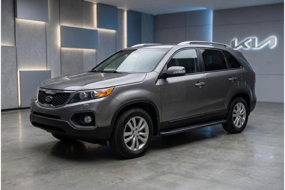 Kia Sorento II XM 2009-2014 рр. Бокові пороги Bosphorus Black (2 шт., алюміній) Image
