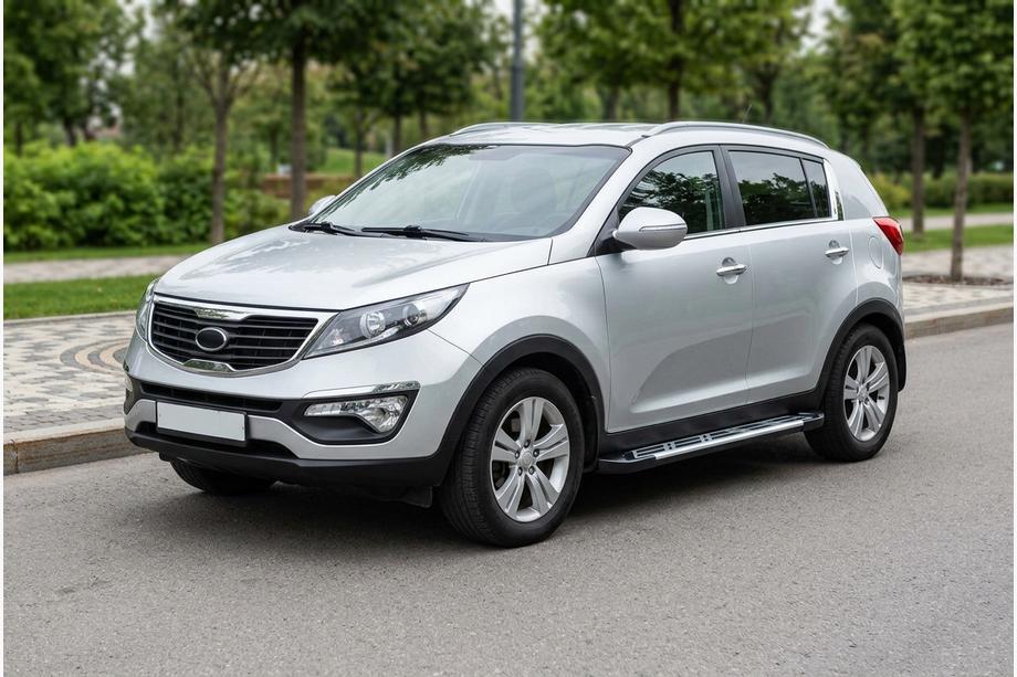 Kia Sportage 2010-2015 рр. Бокові пороги Sunrise (2 шт., Алюміній) Фото 1
