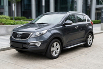 Kia Sportage 2010-2015 рр. Бокові пороги Line (2 шт., Алюміній) фото 1
