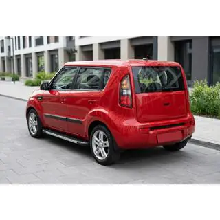 Бокові пороги RedLine V1 (2 шт., Алюміній) Kia Soul I 2008-2013 рр. фото 1