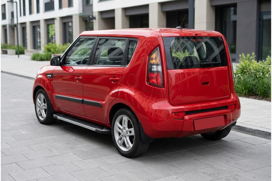 Kia Soul I 2008-2013 рр. Бокові пороги RedLine V1 (2 шт., Алюміній) Image