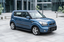 Kia Soul I 2008-2013 рр. Бокові пороги Bosphorus Black (2 шт., Алюміній) фото 1