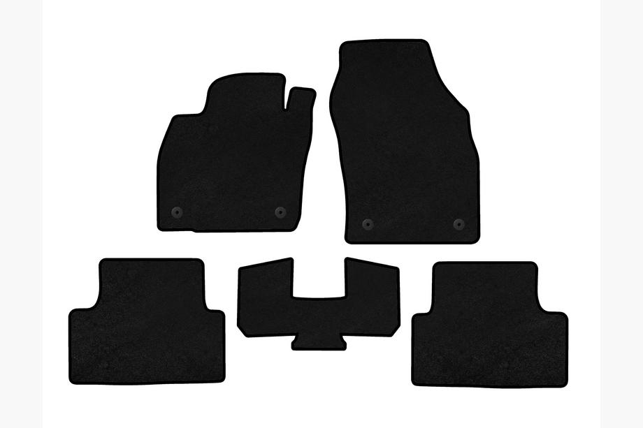 Volkswagen T-Cross 2019- рр. Килимки текстильні Premium (Чорний) Image