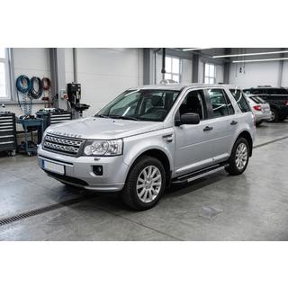 Бокові пороги RedLine V1 (2 шт., Алюміній) Land Rover Freelander II 2006-2014 рр. фото 1