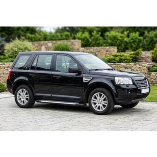 Бокові пороги Line (2 шт., Алюміній) Land Rover Freelander II 2006-2014 рр. фото 1