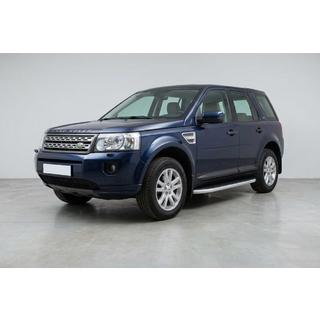 Бокові пороги Duru (2 шт., Алюміній) Land Rover Freelander II 2006-2014 рр. фото 1