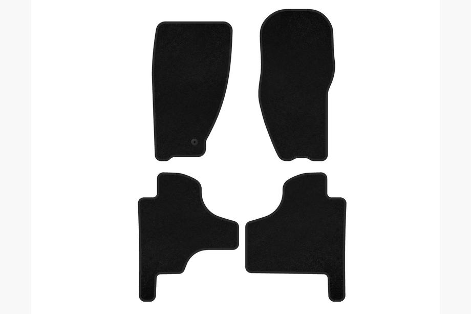 Jeep Cherokee/Liberty 2007-2013 рр. Килимки текстильні Deluxe (Чорний) Фото 1