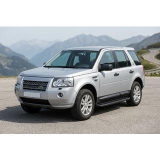 Бокові пороги Bosphorus Black (2 шт., Алюміній) Land Rover Freelander II 2006-2014 рр. фото 1