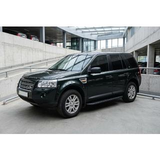 Бокові пороги Bosphorus Black (2 шт., Алюміній) Land Rover Freelander II 2006-2014 рр. фото 2