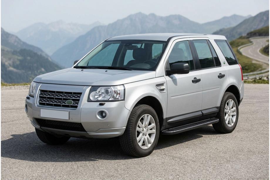 Land Rover Freelander II 2006-2014 рр. Бокові пороги Bosphorus Black (2 шт., Алюміній) Image