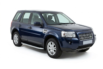 Land Rover Freelander II 2006-2014 рр. Бокові пороги Tayga Grey (2 шт., алюміній) фото 1