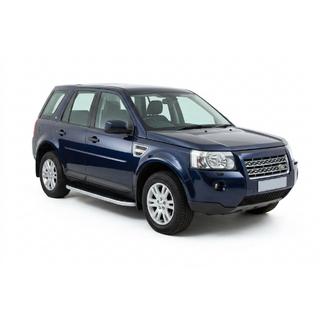Бокові пороги Tayga Grey (2 шт., алюміній) Land Rover Freelander II 2006-2014 рр. фото 1