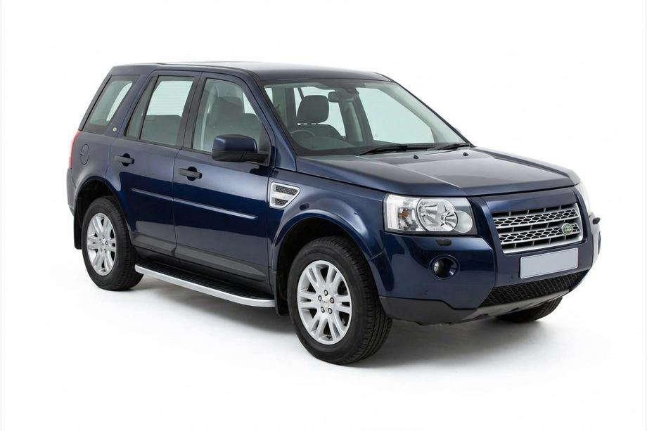 Land Rover Freelander II 2006-2014 рр. Бокові пороги Tayga Grey (2 шт., алюміній) Image