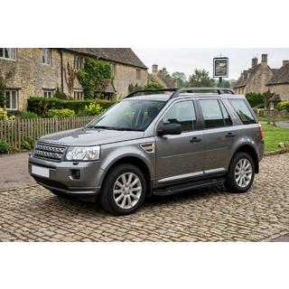Бокові пороги RedLine Black (2 шт., Алюміній) Land Rover Freelander II 2006-2014 рр. фото 1