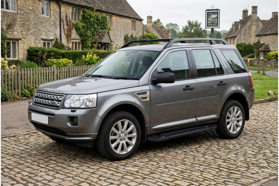 Land Rover Freelander II 2006-2014 рр. Бокові пороги RedLine Black (2 шт., Алюміній) Image