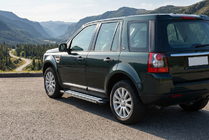 Land Rover Freelander II 2006-2014 рр. Бокові пороги Rainbow (2 шт., Алюміній) фото 1