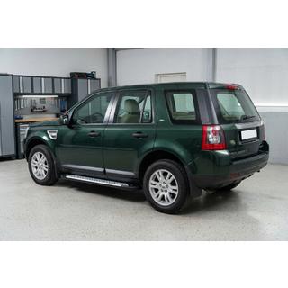 Бокові пороги Allmond Grey (2 шт., алюміній) Land Rover Freelander II 2006-2014 рр. фото 1