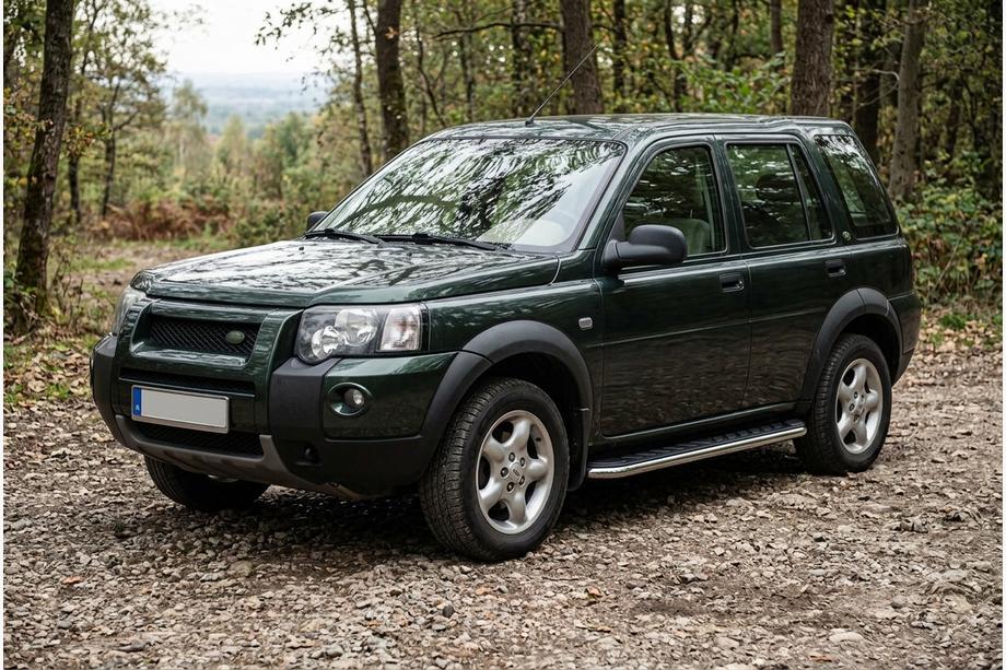 Land Rover Freelander I 1997-2006 рр. Бокові пороги Maydos V1 (2 шт., Нерж) Image