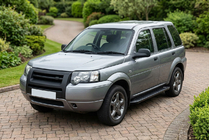 Land Rover Freelander I 1997-2006 рр. Бокові пороги Allmond Black (2 шт., Алюміній) фото 1