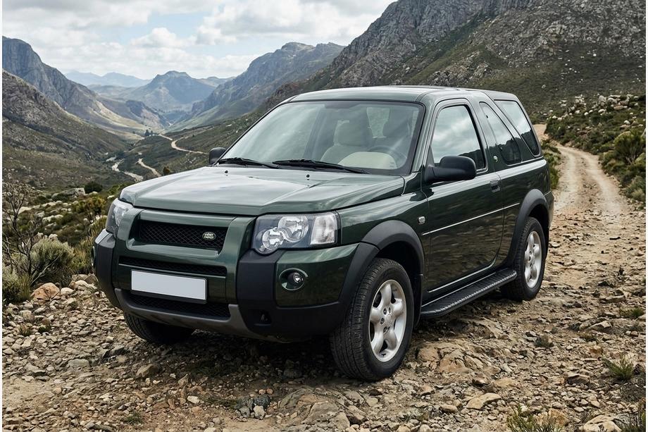Land Rover Freelander I 1997-2006 рр. Бокові пороги Bosphorus Black (2 шт., Алюміній) Image