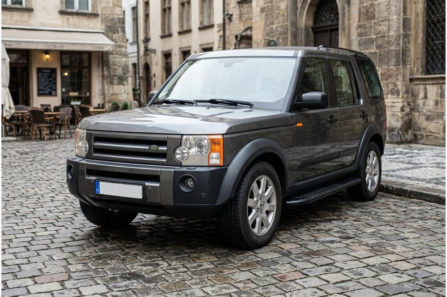 Land Rover Discovery III 2004-2009 рр. Бокові пороги Bosphorus Black (2 шт., Алюміній) Image