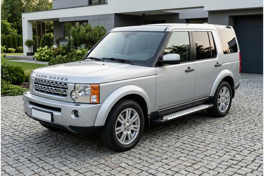Land Rover Discovery III 2004-2009 рр. Бокові пороги Allmond Grey (2 шт., алюміній) Фото 1