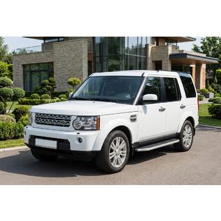 Бокові пороги Duru (2 шт., Алюміній) Land Rover Discovery IV 2009-2017 рр. фото 1